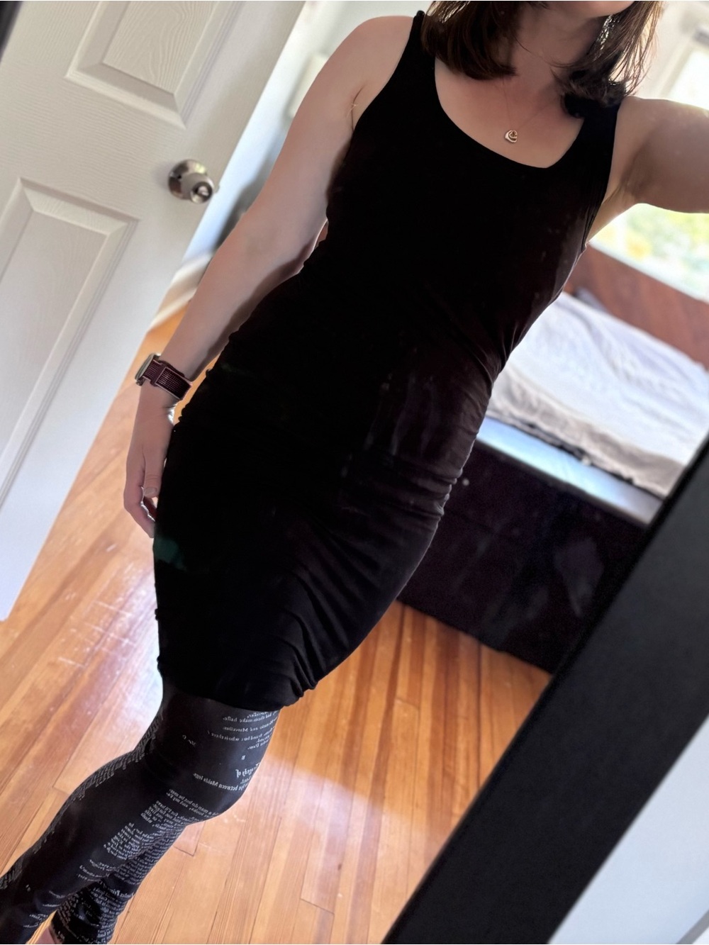 Black Sleeveless Bodycon Nursing Dress - Classic Women’s Tank Dress